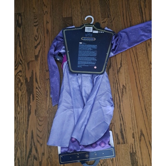 Disney Wish Asha Adventure Dress Girls Costume Purple Movie Inspired Size 4-6X - Picture 4 of 4